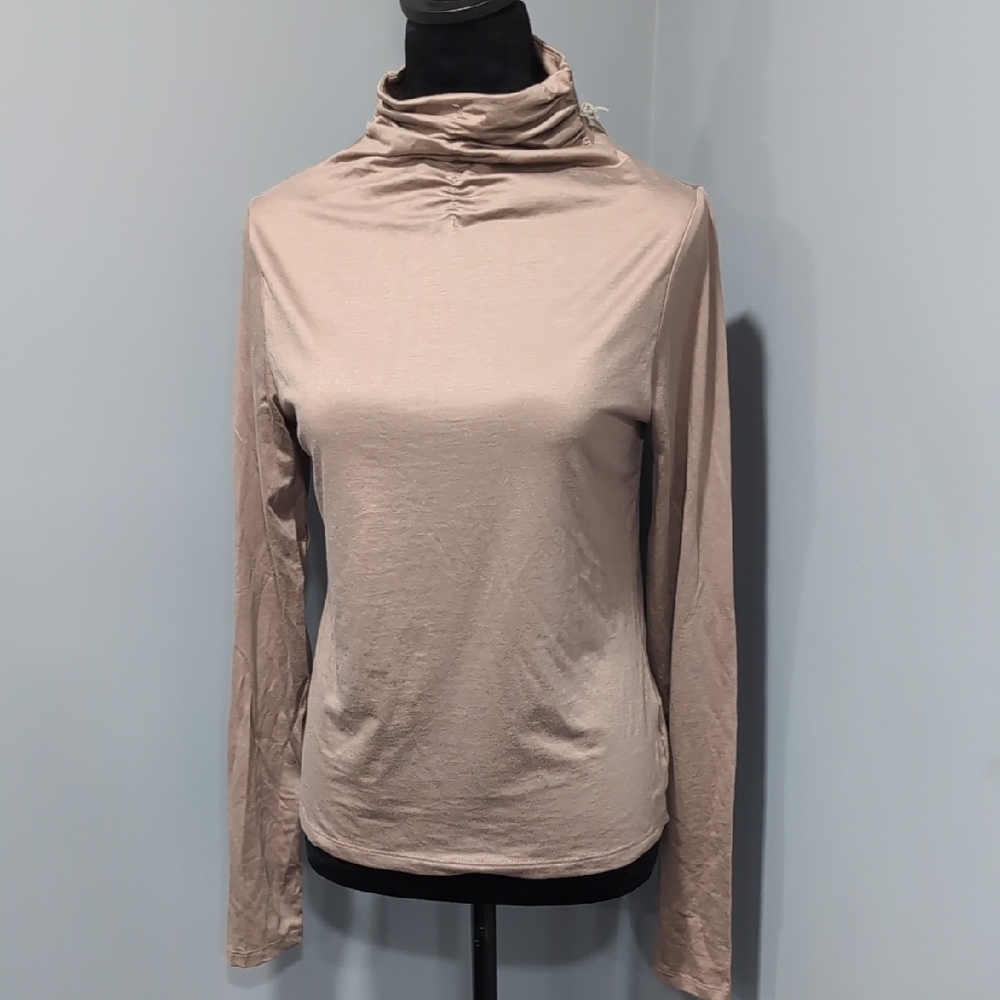 A New Day Taupe Turtleneck Top
